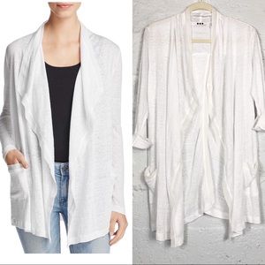 Three Dots Linen Cardigan Size Small